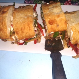 Meatball and Pepper Sandwich