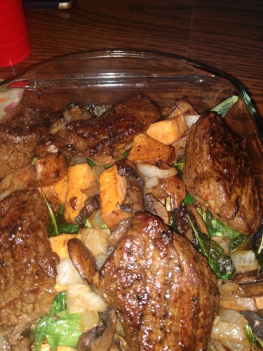 Steak Tips w Fixins